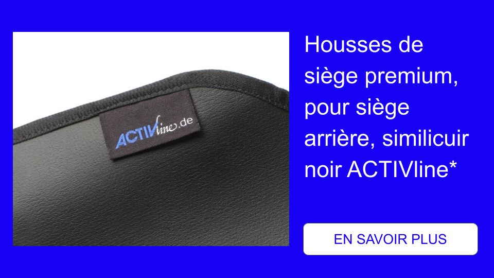 Housses de siège premium, pour siège arrière, similicuir noir ACTIVline*